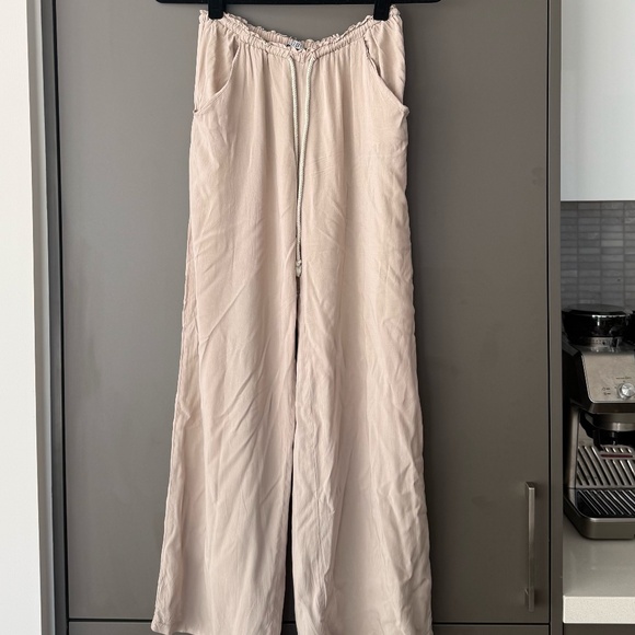 Taupe/Beige Flowwy Beach Pant - Picture 1 of 7